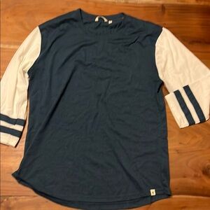 Cotopaxi Blue and White Long Sleeve Tee